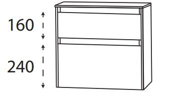 Puris New Xpression - Unterschrank - 62,5 cm breit