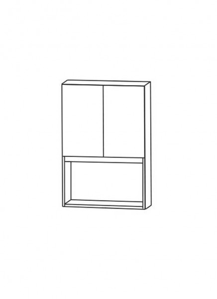 Puris Vialli Oberschrank 60 cm breit mit offenem Fach - OGA5260TG