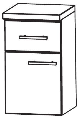 Puris Star Line Bad-Unterschrank 30 cm breit UNA323A7M L/R