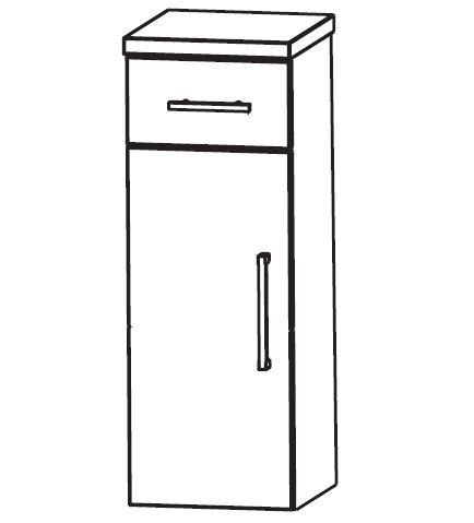 Puris Classic Line Bad-Highboard 40 cm breit HBA554A7M