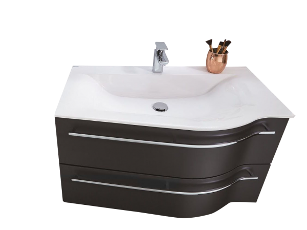 Puris Swing Badmöbel Set 90,6 cm breit kombinierbar – Becken rechts