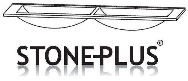 Puris Cool Line STONEPLUS Doppelwaschtisch 122 cm breit
