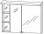 Spiegelschrank 90 cm S2A439L26