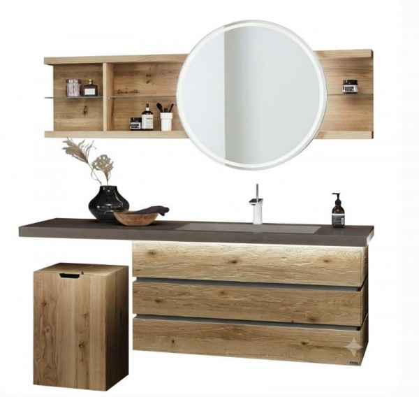 Thielemeyer Fresh Massivholz Badmöbelset 800001/801001 - Vorschlag 13 - 177 cm