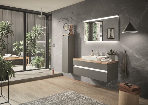 b.essence Badmöbel-Set 120 cm breit inkl. Spiegel