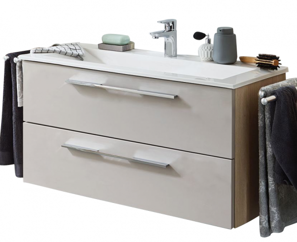 Puris Fine Line Waschtisch mit Unterschrank 92 / 95 cm breit
