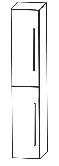 Puris Fine Line Bad-Hochschrank 40 cm breit HNA0340 L/R