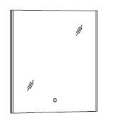 Marlin Bad 3060 Badspiegel 60 cm breit SPBSA6
