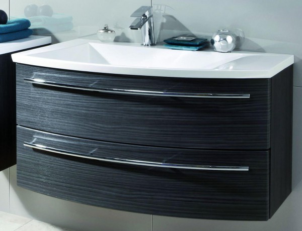 Puris Crescendo Waschtisch mit Unterschrank 90 cm breit - Becken links