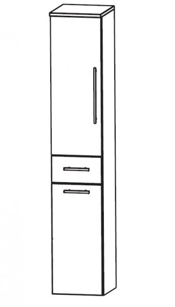 Puris Classic Line Bad-Hochschrank mit Wäschekippe 30 cm breit HNA053A7W