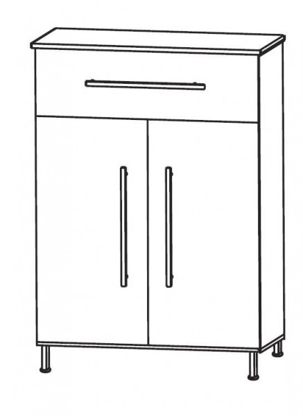 Puris Quada Bad-Highboard 60 cm breit HBA556A1S