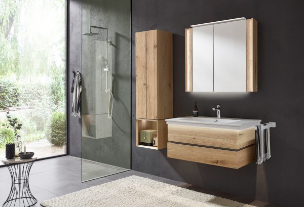 Thielemeyer Fresh Massivholz Badmöbelset 800350/801350 - Vorschlag 4 - 102 cm