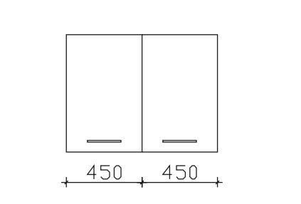 Pelipal Neutraler Bad-Wandschrank - 2 Drehtüren - 90 cm breit - Tiefe wählbar
