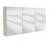 Spiegelschrank 120 cm S2A431267, 3 Spiegeldrehtüren auf Trägerplatte, 1 LED-Aufbauleuchte, 7,4 Watt / Converter 15 Watt, 2 Mittelwände, 3 Glasfachböden, 1 Schalter-Steckdosen-Element, inkl. Griffblöcke, Energieeffizienzklasse: A, B/H/T: 120x64x15 cm