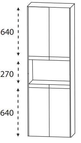 Puris New Xpression - Hochschrank - 62 cm breit