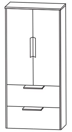 Puris d.light Bad-Mittelschrank 62,2 cm breit MNA876A D