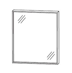 Puris Rounds Flächenspiegel 60 cm FSB456004 / FSB456005