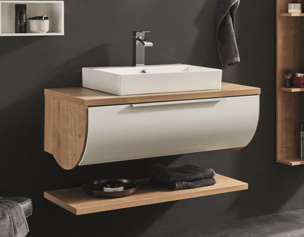 Puris Rounds Waschtischset mit Aufsatzbecken 120 cm