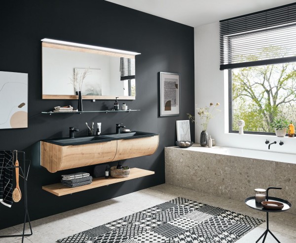 Puris Rounds Badmöbelset 140 cm - variabel