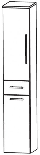 Puris Crescendo Bad-Hochschrank mit Wäschekippe 30 cm breit HNA053A7W