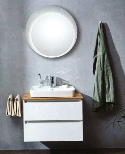 Pelipal Quickset 360 - Badmöbelset inkl. rundem Flächenspiegel / 75 cm