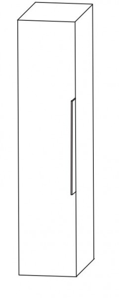 Puris Aspekt Bad-Mittelschrank - mit 1 Drehtüre und Ablageplatte