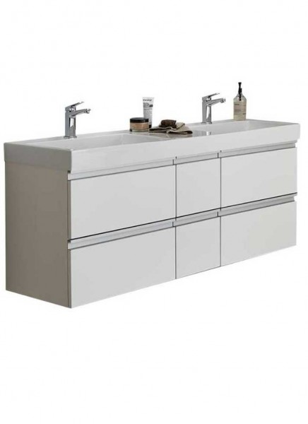 Puris c!puro Doppelwaschtisch mit Unterschrank - 152 cm