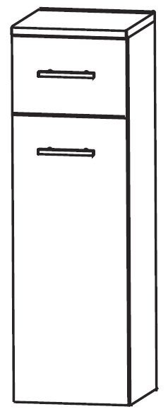 Puris Fresh Bad-Highboard 30 cm breit HBA553W01