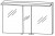 Spiegelschrank 120 cm S2A431277 - für Doppelwaschtisch-Lösung