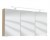 Spiegelschrank 120 cm S2A432S1, 1 LED-Aufbauleuchte, 3 Spiegeltüren auf Trägerplatte, 2 Mittelwände, 6 Glasfachböden, 1 Schalter-Steckdosenelement, ohne Facettenschliff, Energieeffizienzklasse: A, B/H/T: 120x64x15 cm 
