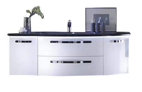 Pelipal 7005 Waschtisch mit Unterschrank 155 cm breit - 2 Auszüge/2 Türen