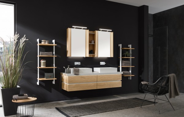 Thielemeyer Fresh Massivholz Badmöbelset 800359/801359 - Vorschlag 20 - 177 cm