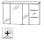 Spiegelschrank SET40126R-3 Doppelspiegeltüren, 6 Glasböden, 1 Schalter / Steckdosenelement,1 Doppelspiegeltür mit LED Lichtfenster, 2 beleuchtete Glasböden, LED Flächenleuchte - Maße: 150x120x66 cm
