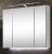 Spiegelschrank 80 cm SANB8 - inkl. Aufsatzleuchte