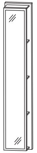 Puris d.light Bad-Hochschrank-Regal 30 cm breit RG 103002