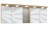 Spiegelschrank 180 cm SET41183, 2 Spiegelschränke S2A 4375 13 je: 2 Spiegeldrehtüren auf Trägerplatte, 2 Glasfachböden, 1 Schalter-Steckdosen-Element, inkl. 1 Converter 15 Watt Regal RG 433B: 2 beleuchtete Glasfachböden, 2x1 Watt / Converter 15 Watt Gesim
