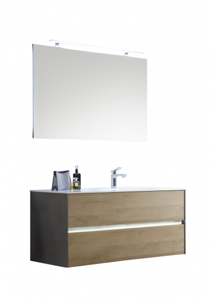 Pelipal 6010 Badmöbel Set 113 cm breit 2 Auszüge Becken Rechts kombinierbar