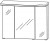 Spiegelschrank 90 cm SET43903L
