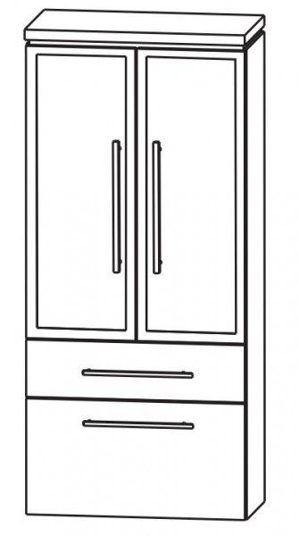 Puris Cool Line Bad-Mittelschrank 60 cm breit MNA88625M