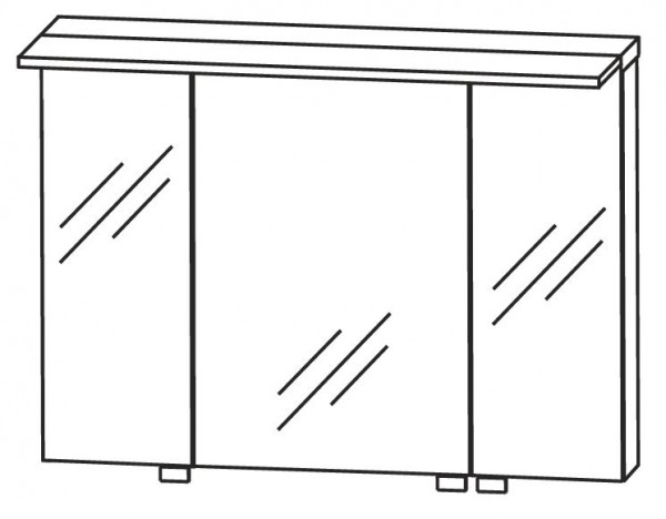 Puris Star Line Spiegelschrank 90 cm breit S2A439078