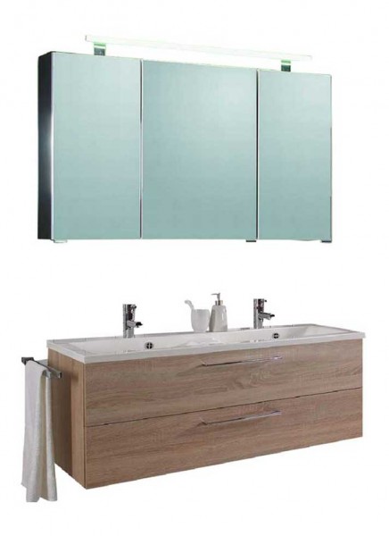 Puris Fresh Badmöbelset mit Doppelwaschtisch 120 cm - Serie A