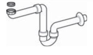 Raumsparsiphon 40mm Nennweite PZ1367 - Sonderpreis - sofort lieferbar!