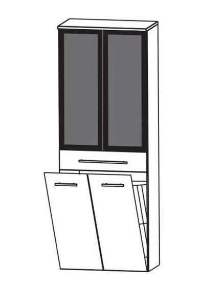 Puris Fine Line Bad-Hochschrank 60 cm breit HNA0562W