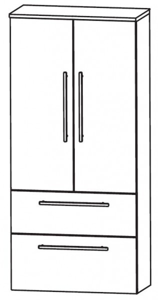 Puris Linea Bad-Mittelschrank 60 cm breit MNA886A01