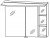 Spiegelschrank 90 cm S2A439R76