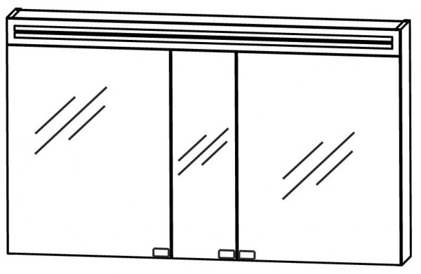 Puris Star Line Spiegelschrank 120 cm breit S2A58125
