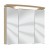 Spiegelschrank 70 cm S2A437S2, 1 Gesimsboden mit LED-Beleuchtung, 3 Spiegeltüren auf Trägerplatte, 2 Mittelwände, 3 Glasfachböden, 1 Schalter-Steckdosenelement, ohne Facettenschliff, Energieeffizienzklasse: A, B/H/T: 70x65,6x15 cm