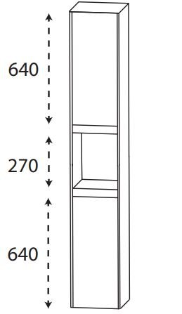 Puris New Xpression - Hochschrank - 32 oder 42 cm breit