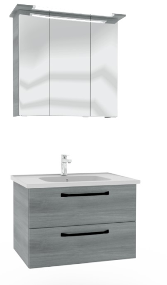 Pelipal TrenTino Badmöbel Set 77 cm breit - Spiegelschrank wählbar