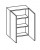 380.015030 Wandschrank / 2 Drehtüren / 2 Einlegeböden / Breite 50 cm / Höhe 70 cm / Tiefe 20 cm 